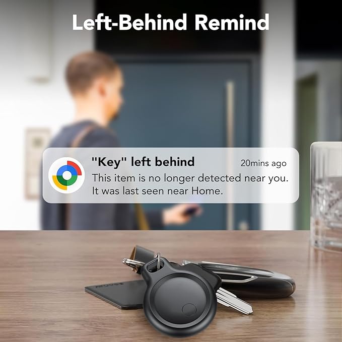 Android Air Tracker 4 Pack, Bluetooth Tracker Tags, Work with Google Find My Device App (Android Only), Smart Tags for Luggage, Wallet, Vehicles, Keys (Not for iOS)