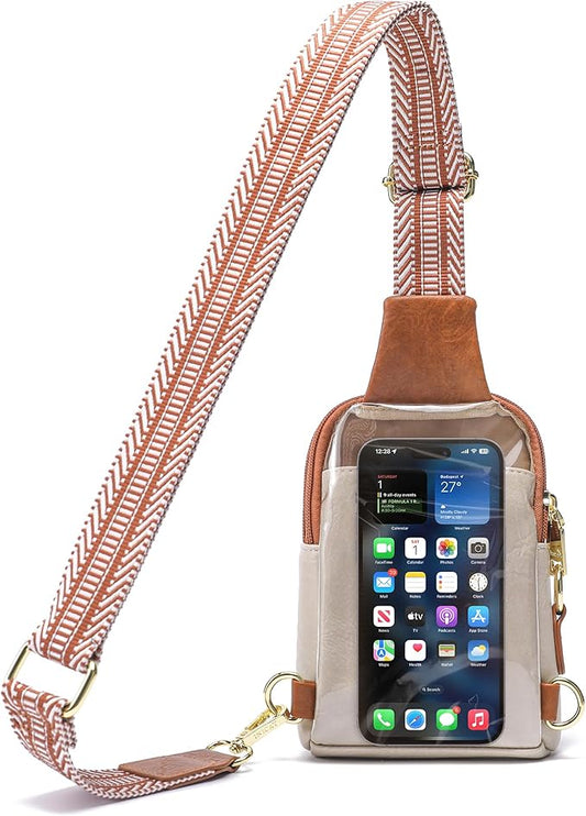 INICAT Sling Bag for Women Touchscreen Small Crossbody Cell Phone Purse Fanny Pack