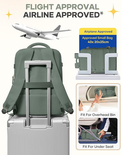 coofay Large Travel Backpack For Women Men Airline Approved Carry On Backpack Flight Approved Waterproof Sports Luggage Backpack Casual Daypack Small Hiking Backpack