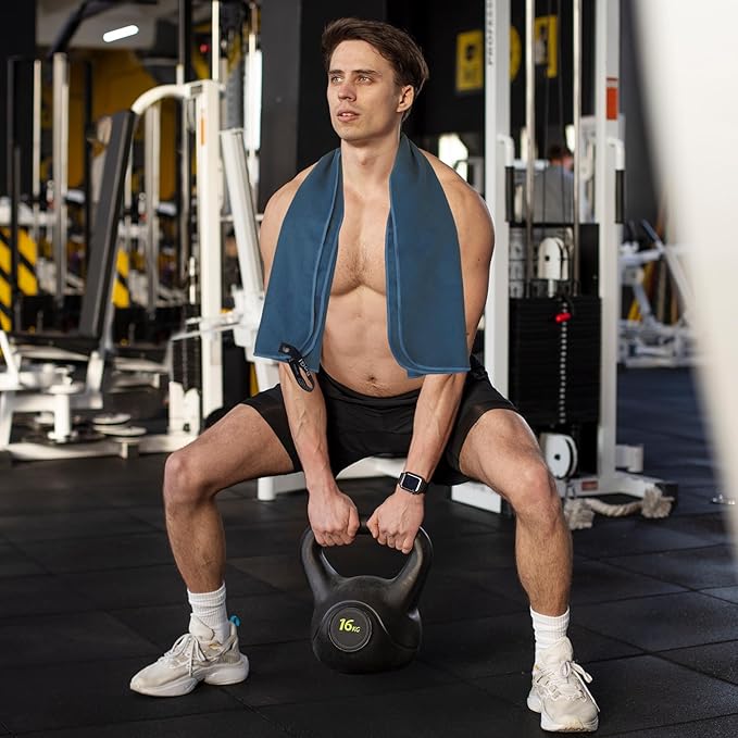 BOGI 4 Pack(8 pcs) Microfiber Travel Sports Towel-Quick Dry Towel, Soft Lightweight Microfiber Camping Towel Absorbent Compact Travel Towel for Camping Gym Beach Bath Yoga Swimming Backpacking-X Large