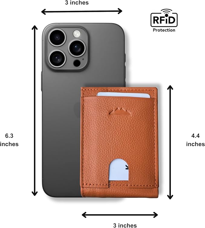 KARAKORAM LEATHER Artisan Made Premium Cowhide Leather Slim BiFold Wallet for Men | RFID Blocking Front Pocket Everyday Carry | Fits 12-14 Cards with 2 External Quick Access Slots (Sandstone Tan)