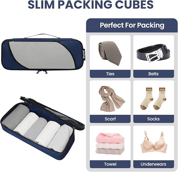 BAGAIL 6 Set Packing Cubes,Travel Luggage Packing Organizers