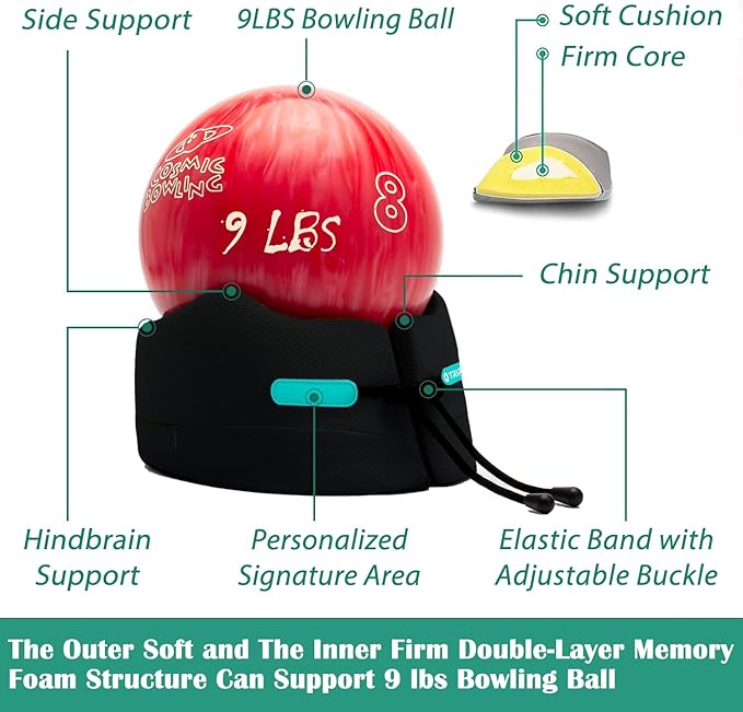 GOLDORANGE Travel Pillows for Sleeping Airplane Neck Chin Head Support Memory Foam Travel Neck Pillows for Long Flights Airplane Car Home Office Game, Black S