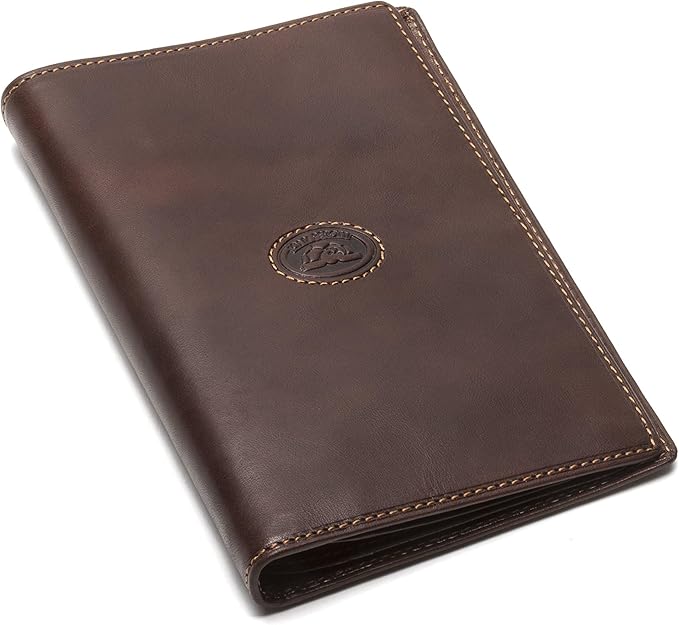 Tony Perotti Unisex Italian Bull Leather Executive Bifold Passport Cover Case in Brown