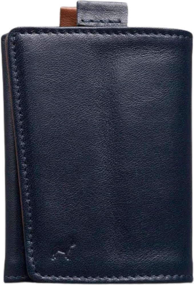 The Frenchie Co. - Speed Wallet Mini - Ultra-Slim RFID Blocking Card Holder - Full-Grain Italian Leather Minimalist Front Pocket Wallet - Quick-Access Pull Tab, Holds up to 4 Cards & Folded Cash