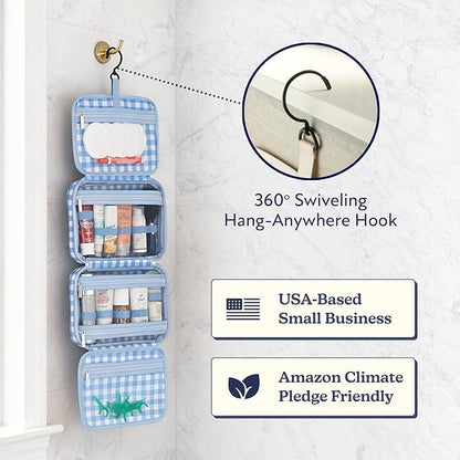 VANDEL Waterproof Hanging Toiletry Bag for Travelling, Hanging Makeup Organizer Bag, Cosmetic Travel Bags for Women Travel Toiletry Bags, Makeup Case Toiletries Organizer Hygiene Bathroom Shower Caddy