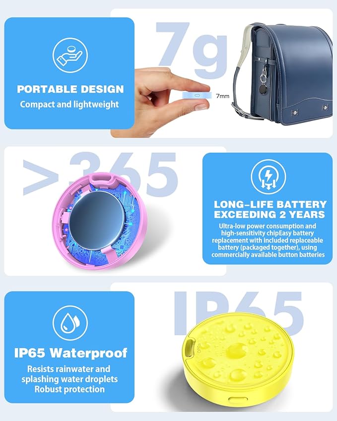 Air Tags for Android,Air Tags-4 Pack Android,Android Tracker Tags with 4 Case,2 Year Battery Life,Google Find Trackers for Google'S Find Hub App,IP65 Waterproof Luggage Tracker Android,4 Colour