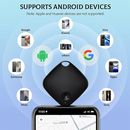 2025 Upgraded 【Google MFG Certified】 Air Tracker for Android 4 Pack, Tracker Tags Item Finder Works with Google’s Find Hub, Air Tracking Device Locator, Smart Tag for Keys, Luggage, Bag, Suitcases
