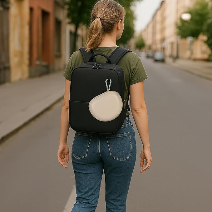 Headphone Case for Beats Solo 4/ for TOZO HT2/ for Glynzak/for Beats Studio Pro/for Beats Solo3/ for Beats Studio3 On-Ear Headphones, Foldable Bluetooth Wireless Headset (Extra Large) - Khaki