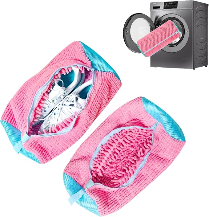 Shoe Washing Machine Bag: Shoe Bag for Washing Machine - Reusable Shoe Cleaning Bag for Sneaker Tennis Shoes Unstain Cleaner Kit