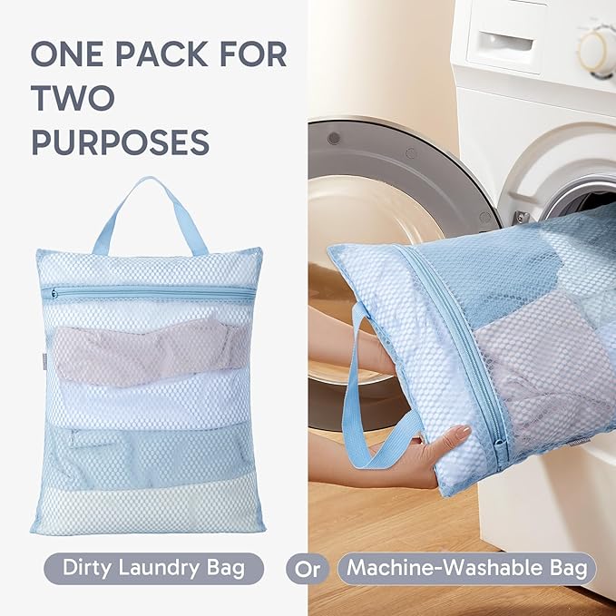 ALL INCLUDED 10 Set Durable Packing Cubes for Suitcases,OlarHike Essentials for Travel,UPGRADED Anti-Tear Stitching, NEW Improved Luggage Packing Organizers for Travel Accessories, Light Blue