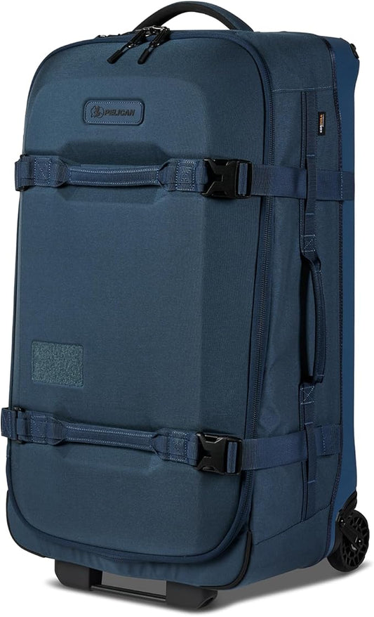 Pelican Aegis Luggage - Check in Duffel Bag with Wheels - 28 Inch Suitcase with Wheels (Indigo)