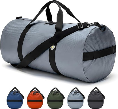 Diamond Ripstop Duffle Bags, Ultra Tough & Tear Resistant, Reinforced Stitching, Weatherproof, Packable Foldable Duffle Bag for Traveling