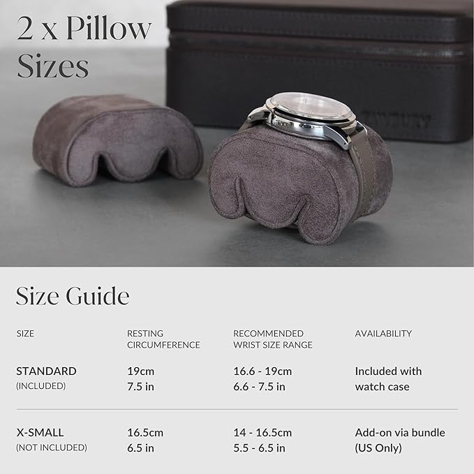 TAWBURY 3 Watch Case with Storage Compartment – Top-Grain Leather Watch Travel Case for Men | Leather Watch Roll Travel Case | Travel Watch Cases for Men | Travel Watch Box for Men Leather