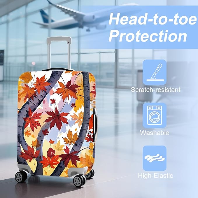 ANNA QUEEN Travel Luggage Cover Suitcase Protector Suitcase Cover Anti-Scratch,Stretchable Bag Cover Washable Durable Polyester