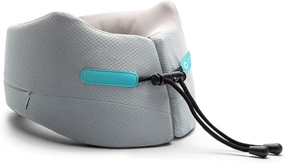 GOLDORANGE Neck Pillows for Travel Memory Foam Airplane Pillow Neck Head Support for Adults Car Home Office Sleeping Rest Travel Accessories Gray M