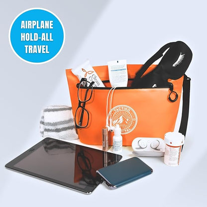 Tactiko Heavy-Duty Splash Water Resistant Zipper Pouches - 3L Hold-All Organizers for Dry Bags, Travel Bags (Orange)