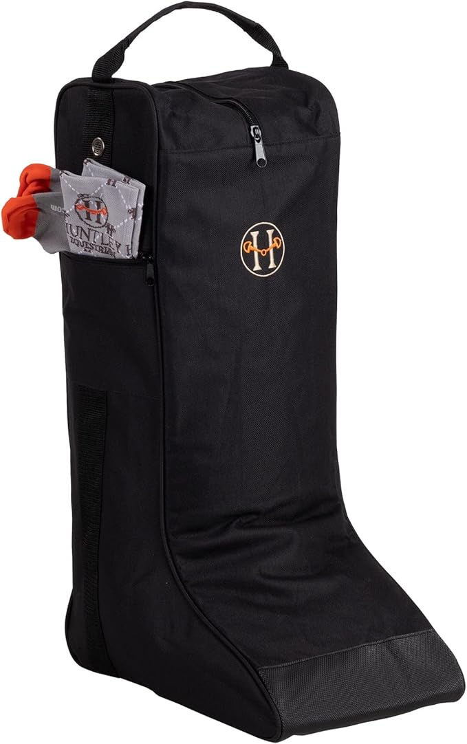 Huntley Equestrian Tall Riding Boot Bag Durable & Premium Horse Riding Boots Storage Protection Zipper Bag Water Resistant, Portable & Easy to Clean