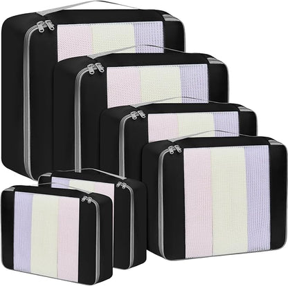 BAGAIL 6 Set/8 Set/10 Set Packing Cubes Various Sizes Packing Organizer for Travel Accessories Luggage Carry On Suitcase