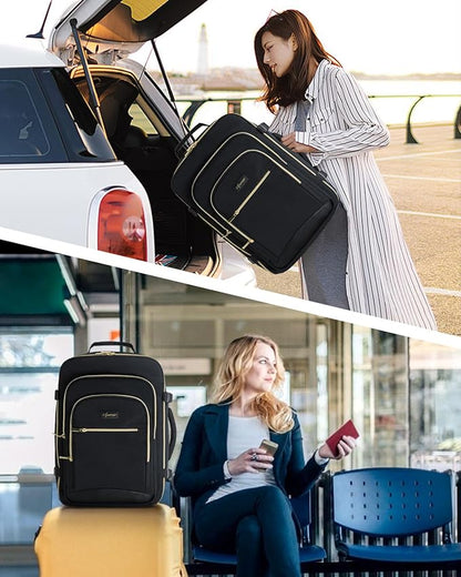 40L Travel Backpack for Women, Carry On Bag Flight Approved, Waterproof Backpacks with 3 Packing Cubes, Weekender Personal Item Backpack for Airplane Travel Essentials, TSA Approved