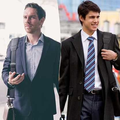 67" Universal Shoulder Strap, Mesh Thick Padded Bag Strap with Double Adjustable Buckles and Metal Hooks, Ideal for Briefcases, Computer Satchels, Crossbody Bags, Luggage(Breathable)