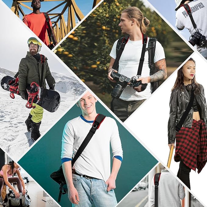 ZINMARK Shoulder Strap 79" with Cushion and Double Adjustable Buckles and Metal Hooks for Briefcase Bag, Luggage Bag and More