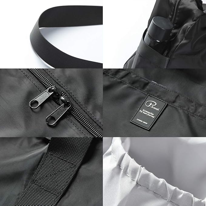 VanFn Foldable Travel Duffel Bag, Sports Duffels Gym Bag, Rainproof Nylon Totes, Sports Shoulder Handbag, Lightweight Duffle Bags For Women & Men, Outdoor Weekend Bag, P.Travel Series