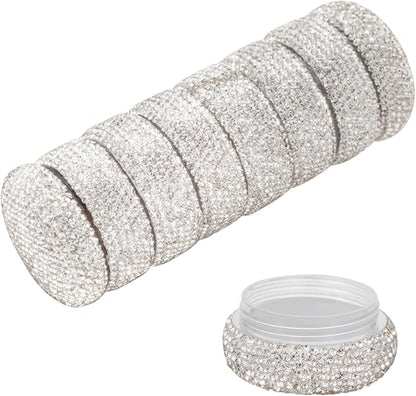 Pill Organizer Travel Medicine Supplement Organizer Weekly Pill Box 7 Day Daily Vitamin Cases Portable Stackable Pill Caddy for Women(Silver)