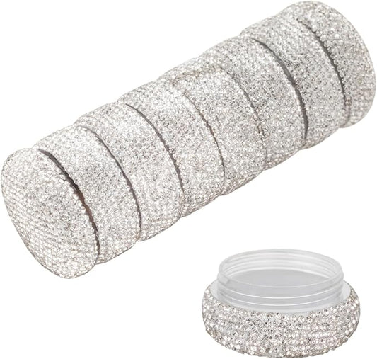 Pill Organizer Travel Medicine Supplement Organizer Weekly Pill Box 7 Day Daily Vitamin Cases Portable Stackable Pill Caddy for Women(Silver)