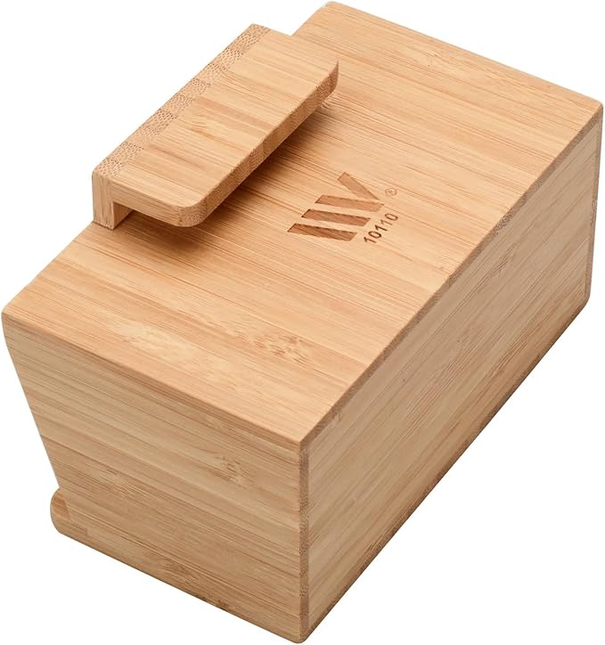 MobileVision Bamboo 12-Port Charging Station & Docking Organizer for Smartphones & Tablets, Family-Sized, for use in Corporate Offices & Classrooms (With 2 Bamboo Caddy Add Ons Included)