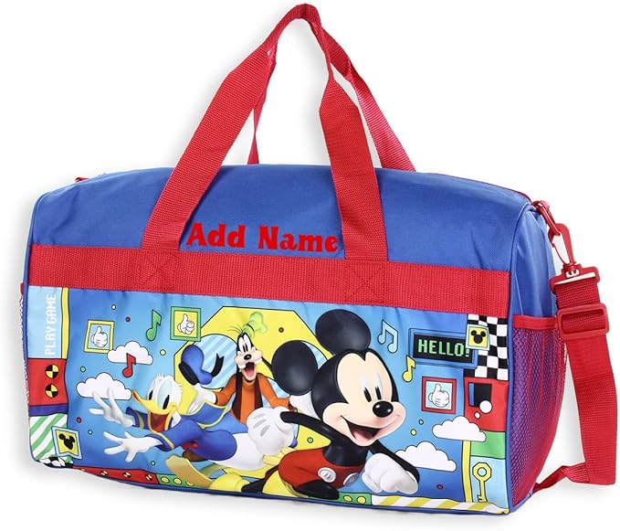 Personalized Licensed Kids Duffel Bag - Disney Mickey & Friends