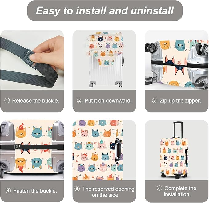 Luggage Cover, Washable Suitcase Cover, Suitcase Protector Anti-scratch Bag cover