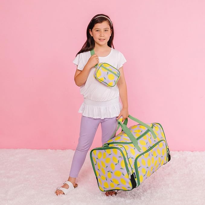 Wildkin Kids Weekender Duffel Bag – Carry-On Size for School, Travel, & Sleepovers