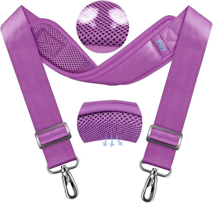 ZINZ 79.5" Universal Strap with Ultra-Thick Fixed Breathable Pad - Adjustable Heavy-Duty Shoulder Strap for Laptop, Crossbody, Luggage, Gym, Camera Bag and More - L01P01