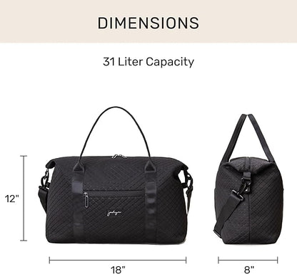 Jadyn Lola Travel Bag, Weekender/Overnight Duffel, Gym Tote Bag for Women, Men