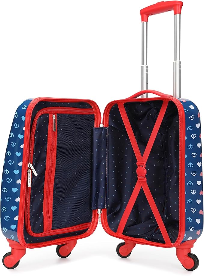 Nautica Kids Luggage - 18" Airline Approved Rolling Hardside Upright Carry-on Suitcase with Wheels (Nautica Peace)