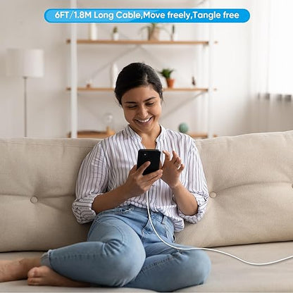 iPhone Fast Charger,Phone 14 13 12 11 Fast Charger USB C Wall Charger with 2-Pack 6FT Fast Charging Cable Compatible with iPhone 14/14 Pro/14 Pro Max/i Phone 13pro/12/11/X/8/7/6/iPad Pro/Mini/AirPods
