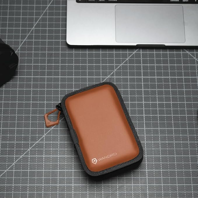 WANDRD Memory Card Case - Durable SD, Micro SD Card Holder for Creators | Camera Accessories & Electronics Organizer for Travel (Sedona Orange)