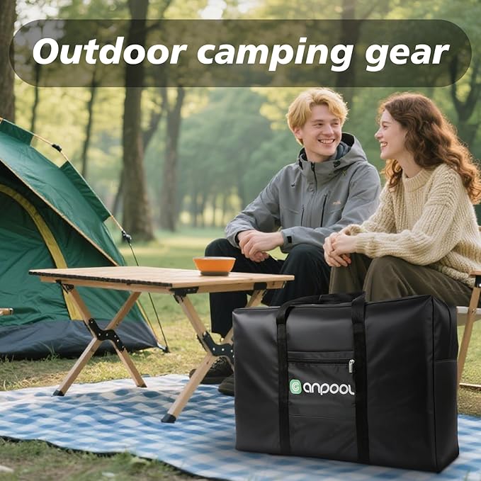 Foldable Travel Duffel Bag – Lightweight & Large Capacity Weekender Gym Luggage – Waterproof, Carry-On Duffel for Men & Women – Compact Foldable Overnight Bag For Weekend Trips/Gym/Flight