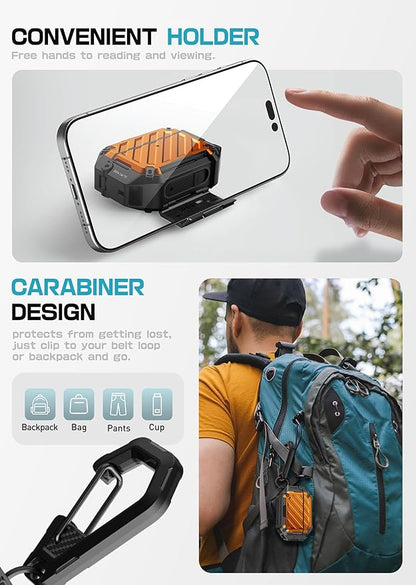 SUPCASE for AirPods Pro 3 Case with Lock & Carabiner, [IP68 Waterproof] [Military-Grade Protection] [Supports Wireless Charging] Anti-Scratch Hard Shell Cover for AirPods Pro 3rd Gen, Coral