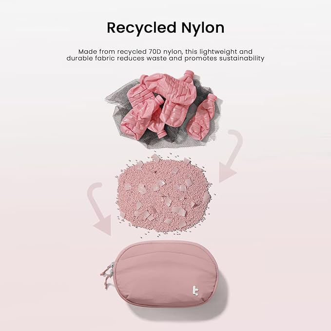 tomtoc Belt Bag with RFID Blocking, 1.5L Cross Body Fanny Pack for Women Men, Sling Waist Bags with Adjustable Strap for Travel Walk