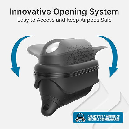 Catalyst Waterproof Case for AirPods Pro 2nd Generation and AirPods Pro 1st Generation - Wireless and USB-C Charging Compatible, One Piece Design, High Drop Protection Case with Carabiner