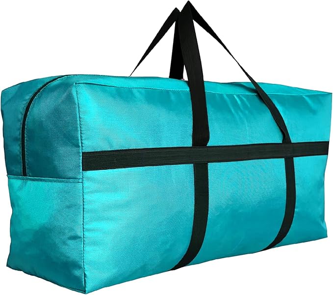 Extra Large Storage Duffle Bag with Zippers and Handles, Big Foldable Duffle Bag for Travel