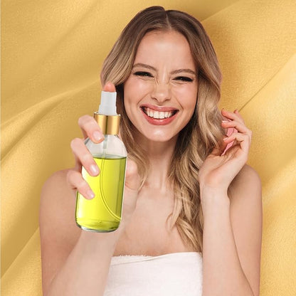 Fumete 36 Pcs Glass Spray Bottles 4oz Fine Mist Glass Spray Bottle Refillable Liquid Containers with 6 Labels 6 Funnel for Hair Travel Plants Cleaning Solutions Skin Care(Clear,Simple)