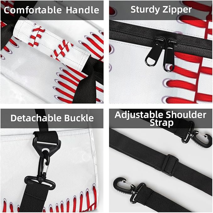 Kids Duffle Bag Girls Boys Baseball Sports Texture Weekender Overnight Bag,Lightweight Duffel Bags for Traveling Gym Sport Dance