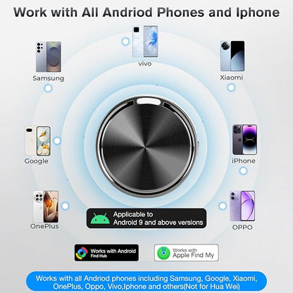 Airtag for Andriod and iOS,Air Tags-4 Pack,Andriod Tracker Tags,Support Dual System,Work with Apple Find My and Gooogle Hub App,Item Locator for Luggage, Backpack,Key,Wallet and More