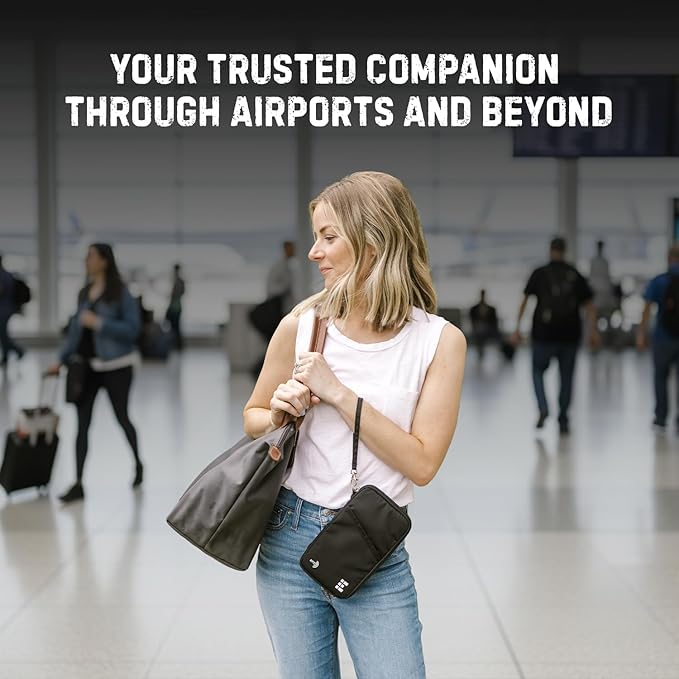 Passport Holder Family up to 6 Passports, Large Passport Wallet and Premium Travel Document Holder Organizer with RFID Anti-Theft Blocking - Black