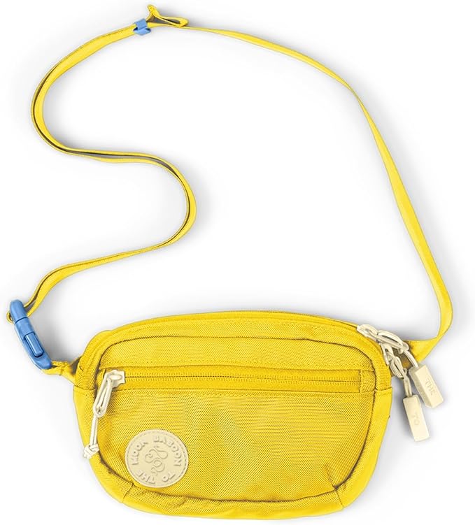 Baboon to the Moon Fanny Pack - Trendy, Compact, Water-Repellent Waist Bag in Multiple Colors and Sizes for Men and Women (Amber, Mini (1.5L))