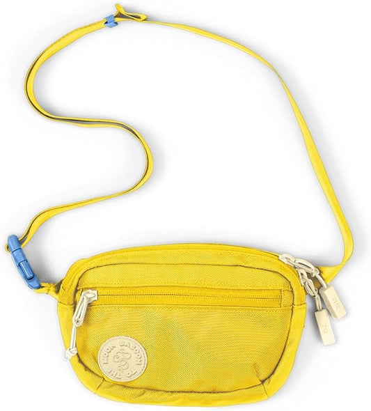 Baboon to the Moon Fanny Pack - Trendy, Compact, Water-Repellent Waist Bag in Multiple Colors and Sizes for Men and Women (Amber, Mini (1.5L))