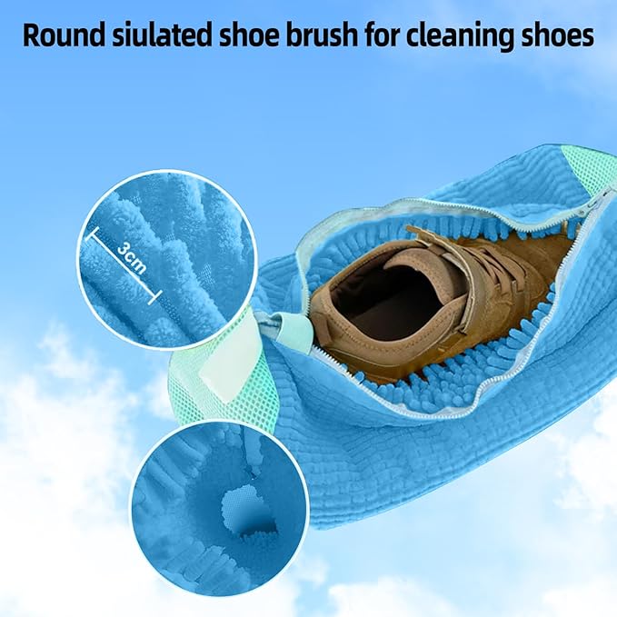 2-Packs Shoe Washing Bag for Washing Machine,Laundry Shoe Bag for Washer and Dryer Reusable Shoe Cleaning Bag
